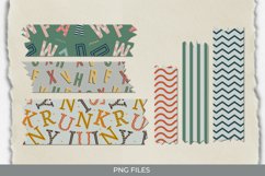 Alphabet with Vintage Color Seamless Pattern Tape Product Image 1