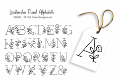 Alphabet, Letters, Monogram, Black flowers Product Image 1