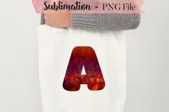 Galaxy abstract ink alphabet sublimation design bundle Product Image 3