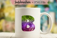 Galaxy abstract ink alphabet sublimation design bundle Product Image 4