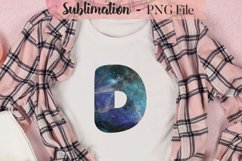 Galaxy abstract ink alphabet sublimation design bundle Product Image 6