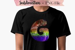 Galaxy abstract ink alphabet sublimation design bundle Product Image 9