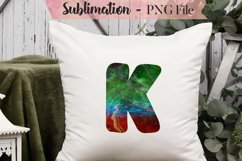 Galaxy abstract ink alphabet sublimation design bundle Product Image 13