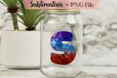 Galaxy abstract ink alphabet sublimation design bundle Product Image 21