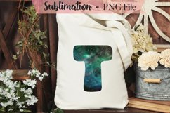 Galaxy abstract ink alphabet sublimation design bundle Product Image 22