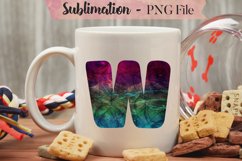 Galaxy abstract ink alphabet sublimation design bundle Product Image 25