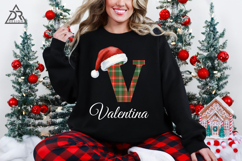 Christmas Plaid Alphabet Numbers PNG Set Product Image 4