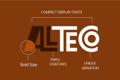ALLTECO Modern Retro Display Fonts Product Image 5