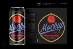 500ml Aluminum Can &amp; label Mockup Bundle Product Image 10