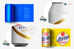 500ml Aluminum Can &amp; label Mockup Bundle Product Image 5