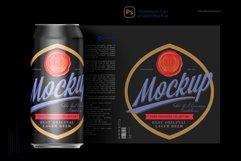 500ml Aluminum Can &amp; label Mockup Bundle Product Image 6