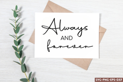 Always and foreve SVG, Wedding Sign SVG Design Product Image 1