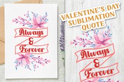 always and forever sublimation png with floral bouquet