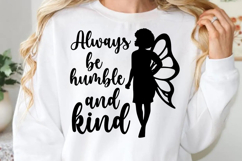 Always be humble and kind SVG, Black Woman Quotes SVG Product Image 1
