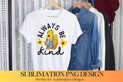 Always Be kind Gnomes - Sunflower Sublimation Design Product Image 1