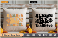 Always Be Thankful SVG File | Fall Retro SVG Product Image 3