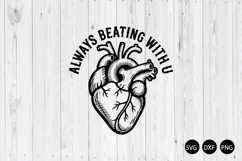 Always Beating with You SVG, Love Quote SVG Product Image 1