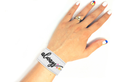 Always with Stars Bracelet Wristband ITH Applique Embroidery