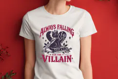 Always Falling for the Villain SVG PNG, Dark Romance Reader Product Image 3