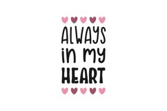 Always In My Heart SVG Cut File Product Image 1