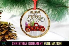 Always Merry Christmas Ornament Sublimation I Holiday PNG I CHRISTMAS TRUCK PNG