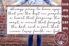Always Pray Christian Farmhouse Home Sign Svg Product Image 1