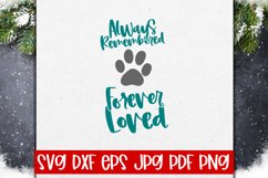 Always Remembered Forever Loved Memorial SVG Cut file Product Image 1