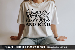 Bee SVG Design - Always stay humble and kind Product Image 5