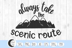always take the scenic route svg
