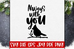 Always With You Cardinal SVG Cut file Product Image 1