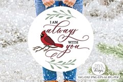 I Am Always With You SVG | Red Cardinal Christmas Design Product Image 1