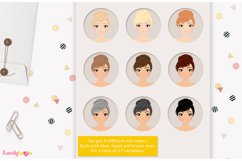 Woman character clipart, blank sign girl, Alyssa LVA31 Product Image 2