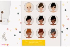 Woman character clipart, blank sign girl, Alyssa LVA31 Product Image 3