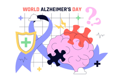 10 World Alzheimer's Day Illustration Product Image 4
