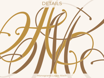 MA AM Wedding Monogram Logo | Elegant Initials Vector Product Image 2