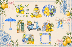 Amalfi Coquette Bundle | Italian Lemon &amp; Blue Tile Collectio Product Image 2