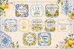 Amalfi Coquette Bundle | Italian Lemon &amp; Blue Tile Collectio Product Image 5