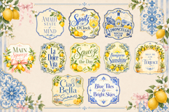 Amalfi Coquette Bundle | Italian Lemon &amp; Blue Tile Collectio Product Image 6