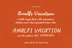 Amalfi Vacation Bold Script Font Coastal Summer Retro Script Product Image 14