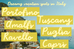 Amalfi Vacation Bold Script Font Coastal Summer Retro Script Product Image 15
