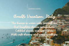 Amalfi Vacation Bold Script Font Coastal Summer Retro Script Product Image 17