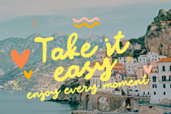 Amalfi Vacation Bold Script Font Coastal Summer Retro Script Product Image 18