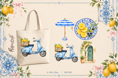 Amalfi Coast Clipart | La Dolce Vita | Italian Summer Product Image 1