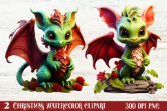 Amazing Fairy Christmas Clipart, Fairy Christmas Clipart Product Image 1