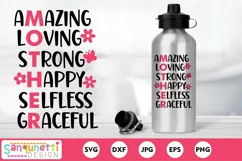 Mother lettering SVG on tumbler