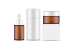 Amber Cosmetic Packaging Mockup Product Image 1