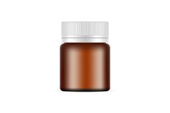 Amber Medical Can Mockup, Isolated on White Background Product Image 1