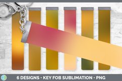 Bundle of six Amber Ombre key fob sublimation designs
