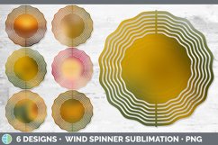 Bundle of six Amber Ombre wind spinner sublimation designs