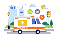 10 Ambulance Vehicle Illustration Product Image 4